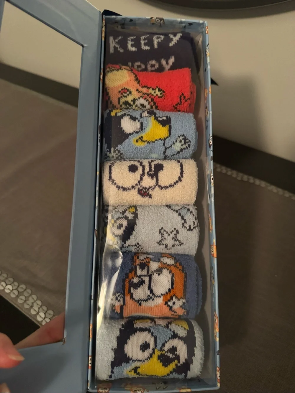 NWT kids cozy Bluey sock set- kids S/M 9-2.5